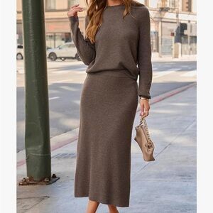NWOT Sweater/Midi Skirt Set